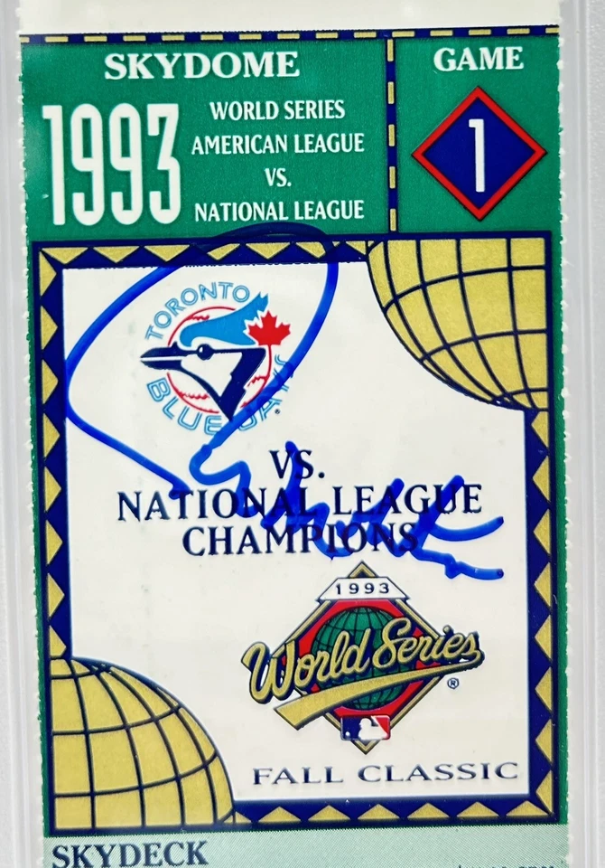 Paul Molitor Signed 1993 World Series Game 1 PSA/DNA AUTO 10 MVP - Image 2 of 3
