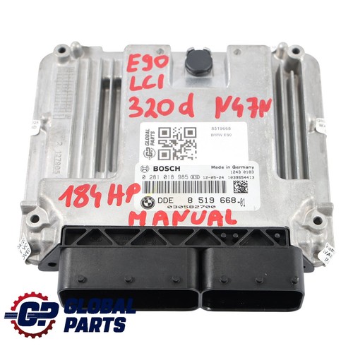 BMW E90 E91 LCI 320D N47N 184HP Motorsteuergerät ECU DDE 8519668 Manual