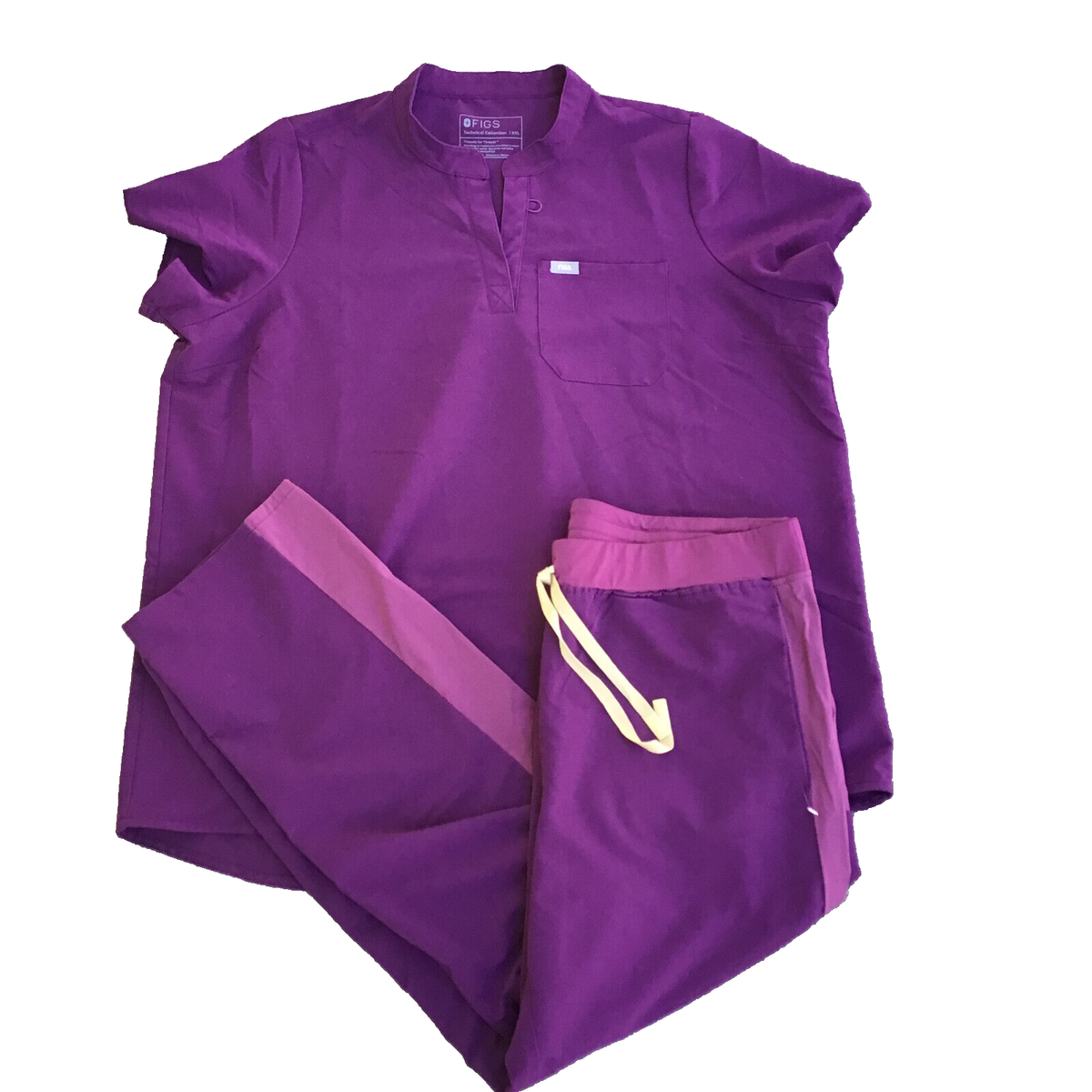 FIGS Women 2 Tone Purple Scrubs (XXL Rafaela & XXL Livingston
