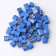 60 PCS PCB Mount Screw Terminal Block Connector 5mm Pitch 2 Pin 3 Pin Arduino