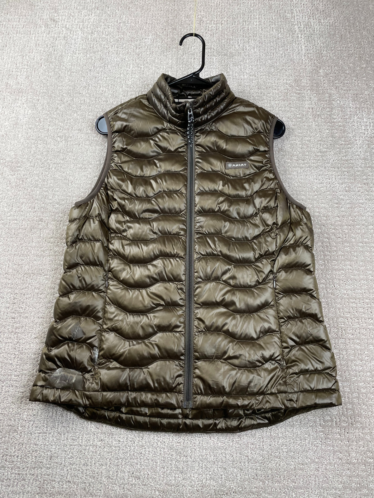 Ariat Tek Puffer Vest Womens L Ideal 3.0 Down Insulated Quilted Full Zip Outdoor