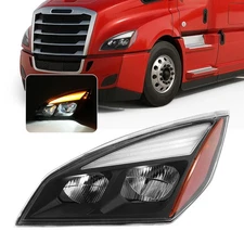 Fit Freightliner Cascadia 2018-2025 Full LED Driver Side Headlight Headlamp