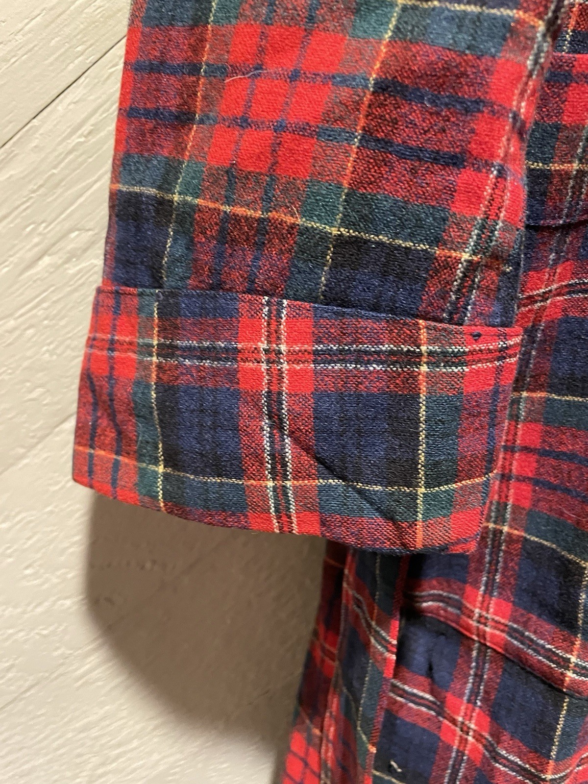 Pendleton Wool Robe Mens Large Red McPherson Red … - image 5