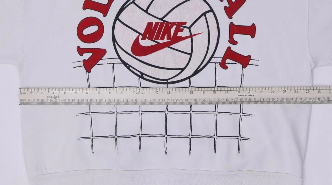 Vintage 90s Nike Volleyball Team AllStar Pullover Sweatshirt Made In USA XL thumbnail 5