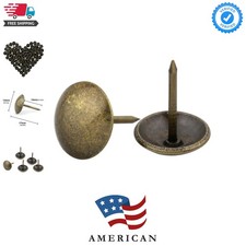 100pcs Antique Bronze Upholstery Nails: 1/2" 13mm Decorative Furniture Tacks ...