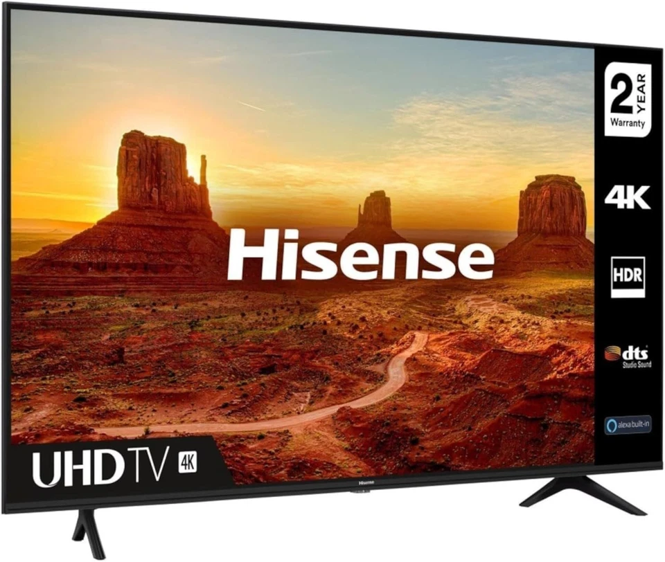 HISENSE 43A7100FTUK 43" Smart 4K A7 Ultra HD HDR LED TV BRAND NEW NETFLIX INCH - Image 2 of 4