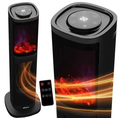 TRONITECHNIK Turmheizer Heizstrahler Keramikheizer PTC Turm Heizgerät Elektro Kamin 2000W