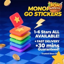 Monopoly 1-6 Star Stickers Choose Any Card All 500+ Stickers Ultra-Fast Delivery
