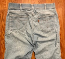 Vtg Levis A Skosh More Room 80s Orange Tab Mens 34x29 USA Made Straight Fade Y2K