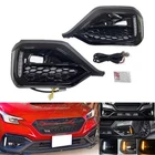 For 2022 2023 Subaru WRX STI Dynamic LED Turn Signal DRL Fog Bezel Lights L+R