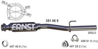 Ernst MittelschalldäMpfer 351065 FüR Mercedes Klasse W202 Model S202 180 202 018