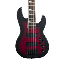 Used Jackson JS Series Concert Bass JS3VQ Amaranth FB Transparent Red Burst