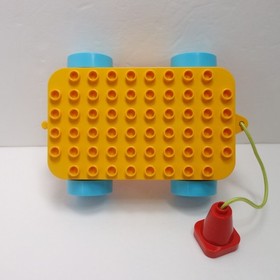 Lego Duplo Yellow Wagon Pull Along Large Car Base Vehicle Toddler Stem Toy
