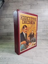 Vintage Bookshelf Board Game "EXECUTIVE DECISION" 1971 3M Faux Book