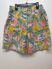 Breeches VTG 80s Size 14 Made In USA Palm Tree Mom Shorts 6 Inch Inseam 48