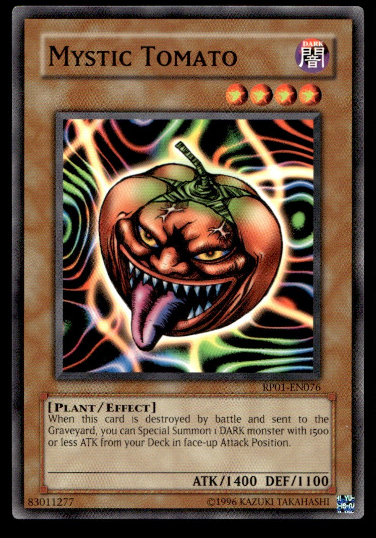 Mystic Tomato - RP01-EN076 - YuGiOh | Buy 3 Get 5 Free