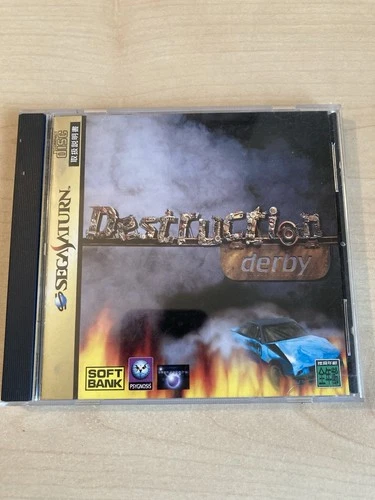 DESTRUCTION DERBY SEGA SATURN JPN Japan COMPLETE CIB - TESTED WORKING