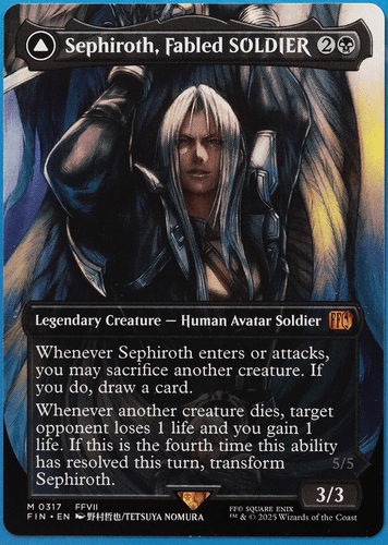 Sephiroth, Fabled SOLDIER (Borderless Artist 317) NM CARD (506767) ABUGames - Picture 1 of 2