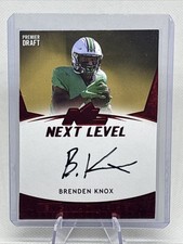 2021 Sage Next Level Autographs Brenden Knox #21NL-BK Red Marshall EX+