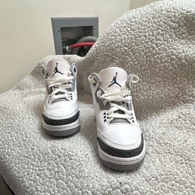 Jordan Air Jordan 3 Retro Blue White Gray Navy Men's Athletic