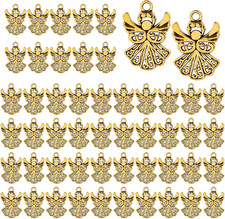 , Angel Charms Pendants Tibetan Fairy Angel Pendant for DIY Bracelet Necklace Je