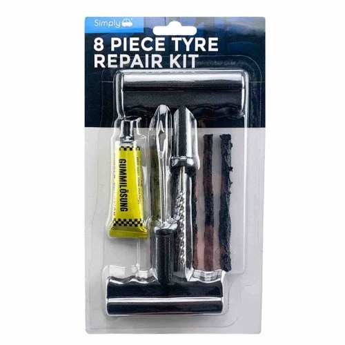 Tyre Puncture Repair Kit Tire Tool Plug Emergency UK Motorcycle Car Van Tubeless