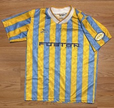 Miami Fusion MLS Tag 90s Rare Vintage Soccer Jersey Men's Small Yellow Blue USA