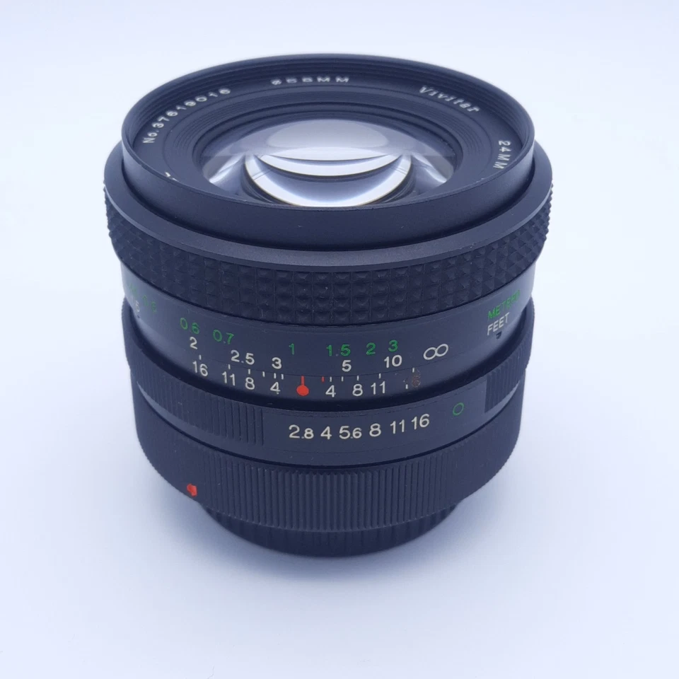 Vtg Vivitar Auto Wide 24mm f2.8 Manual Focus Prime Lens - Canon FD Mount + Case - Image 2 of 4