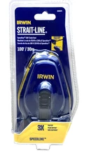 IRWIN Tools STRAIT-LINE COMPACT Chalk line Reel 100 ft (Pack of 1), blue /Yellow