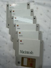 Vintage 1990 Apple Macintosh 3.5" Floppy Disk Software Lot Of 6