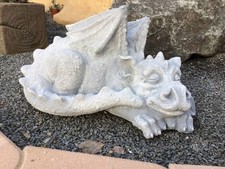 Steinfigur Drache, Steinguss, Skulpturen, Statuen, Tierfiguren, Gartenfigur