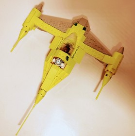 LEGO Star Wars Naboo Fighter 7141 Complete Set w/ Minifigures Vtg 1999 READ DESC