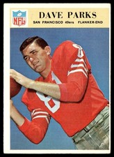 1966 Philadelphia Football Card Dave Parks San Francisco 49ers #179 EX+