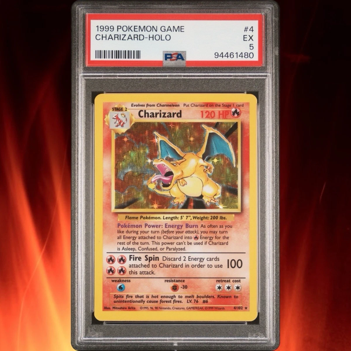 Pokémon TCG Grade 5 Charizard Individual Collectible Card Game