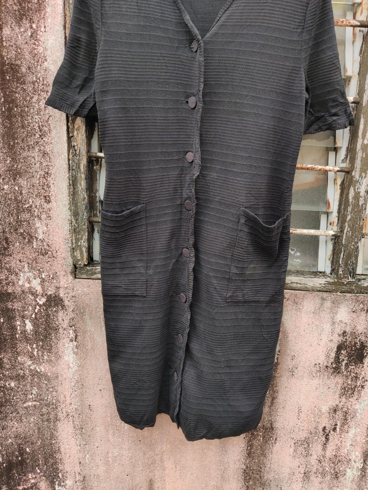 SAINT LAURENT Camicia abito lungo vintage Yves Saint Lauren YSL taglia S archivio designer