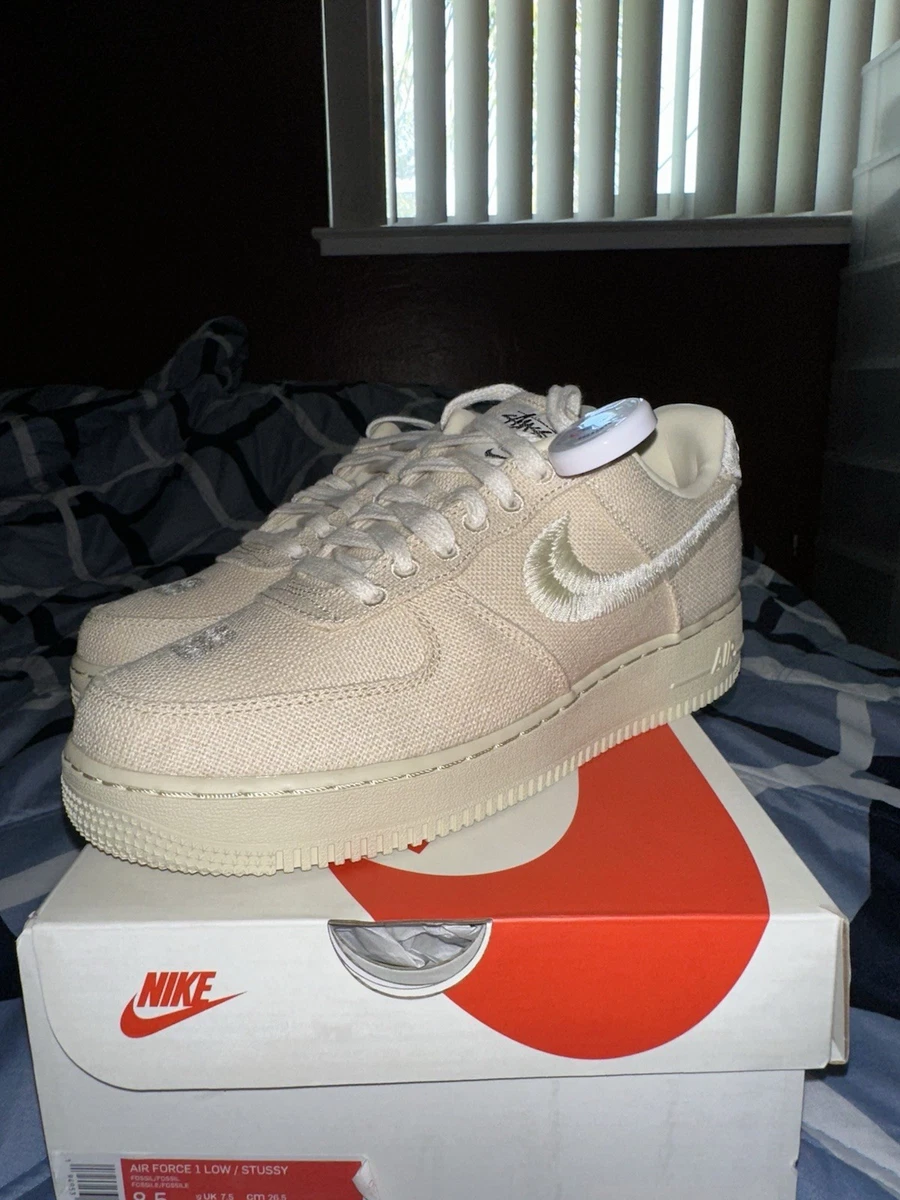 Nike Air Force 1 Low x Stussy Fossil for sale | eBay