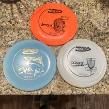 Innova Disc Golf Set - Leopard, Shark, Aviar Discs - Orange, Blue, White