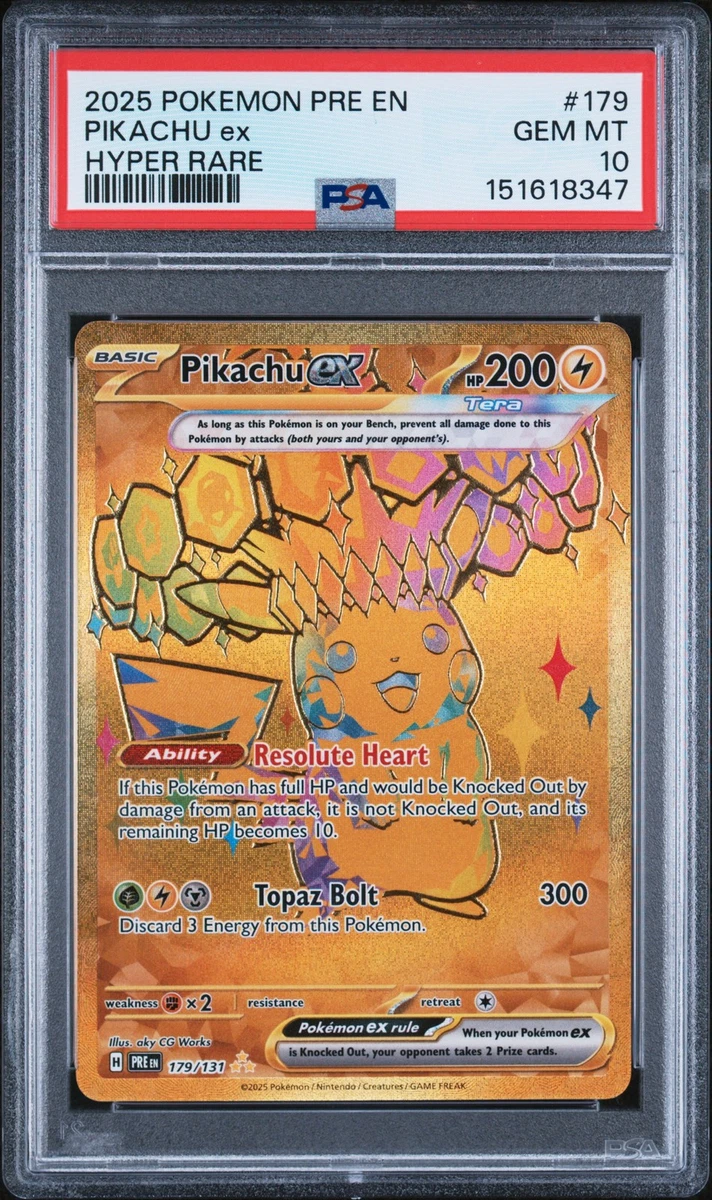 Pikachu Pokémon TCG Professional Sports Authenticator (PSA