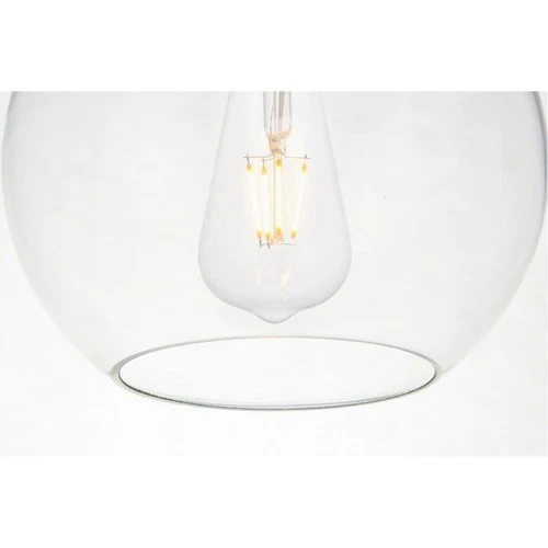 Living District LD2226C Baxter 5 Light 18.1 inch Chrome Pendant Ceiling Light - Picture 4 of 5