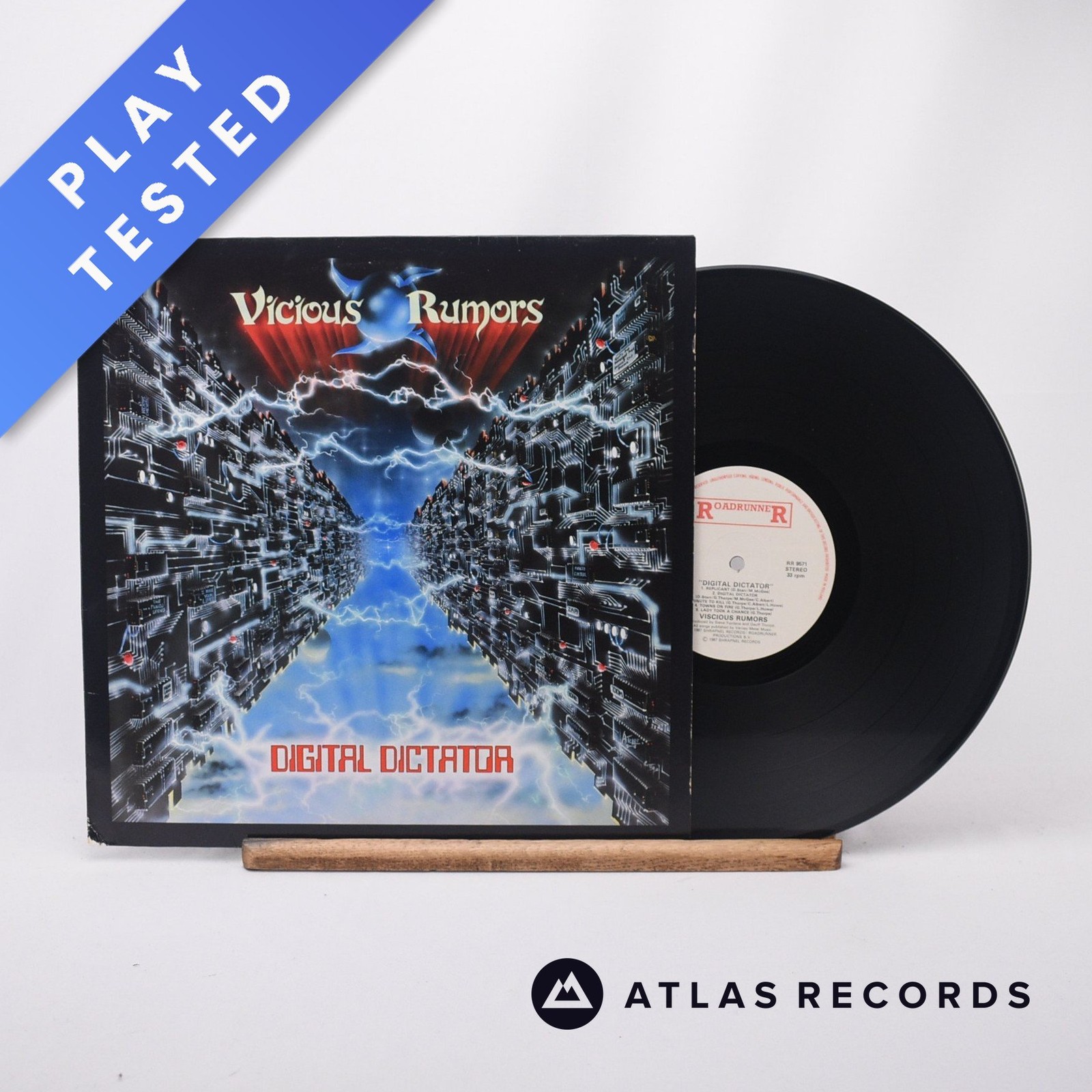 Vicious Rumors Digital Dictator -A -B LP Album Vinyl Record RR 9571 - EX/EX
