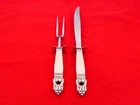 International Sterling Silver Royal Danish Massive 2 Pc Roast Carving Set XG-19