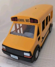 2011 PLAYMOBIL YELLOW SCHOOL BUS WITH FLASHING LIGHTS  5940 Missing Stop Sign