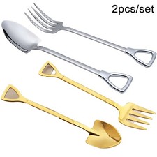 Cucchiaio Set Attrezzi Dessert Frutta Gelato Cucina Forcone Rétro Pala