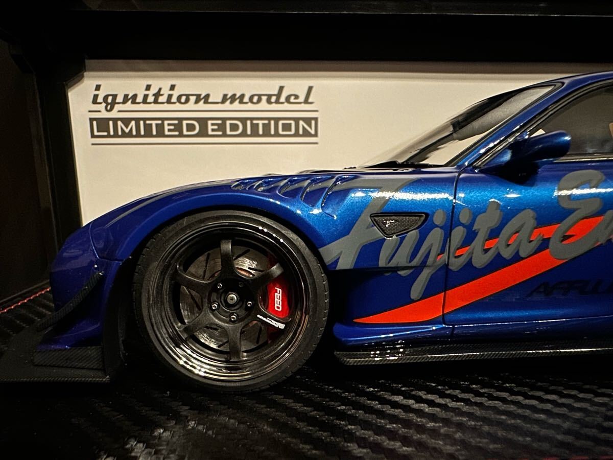 Limited 1/18 IG2962 FEED Afflux GT3 FD3S Blue Metallic With Engine Ignition Mode