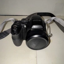 FujiFilm FinePix S2000HD Digital Camera 10.0MP Black 15x Zoom w/ Strap - TESTED