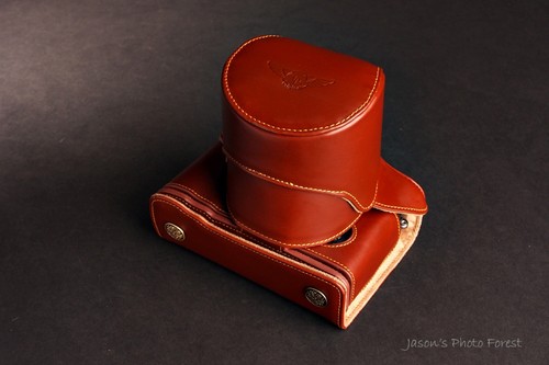 Genuine Real Leather Full Camera Case Bag Cover for FUJIFILM XE1 XE2 XE2S Brown - Picture 6 of 10