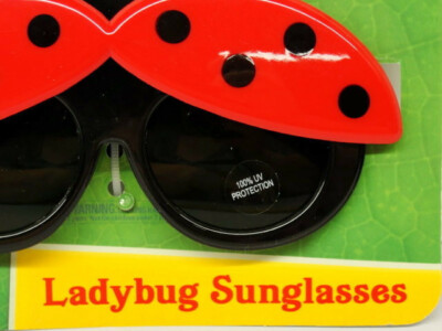 Ladybug Lil' Characters Kid Sunglasses Party Shades Sun-Staches UV400 New