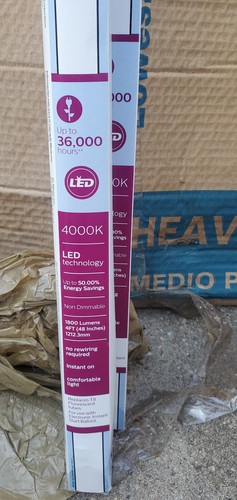 BUNDLE 32-WATT EQUIVALENT 4 ft. LINEAR T8 TYPE A INSTANTFIT LED 2PC - Picture 2 of 6