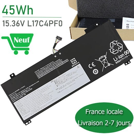 Batterie L17C4PF0 pour Lenovo Ideapad S530-13IML de 45Wh
