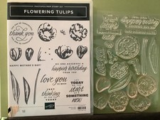 StampinUp Retired Stamp Set Dies - Flowering Tulips and Tulips Dies